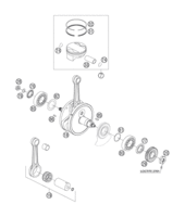 CRANKSHAFT, PISTON