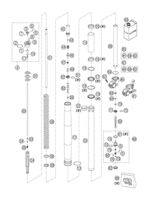 FRONT FORK DISASSEMBLED FC