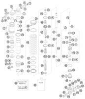 SHOCK ABSORBER DISASSEMBLED