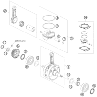 CRANKSHAFT, PISTON