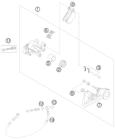 REAR BRAKE CALIPER