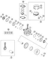 CRANKSHAFT, PISTON